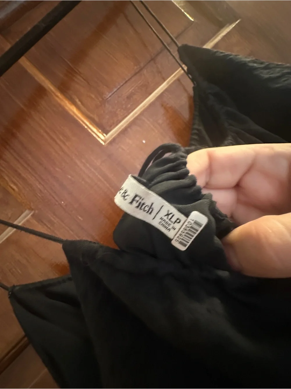 Abercrombie & Fitch Black Spaghetti Strap Tiered Maxi